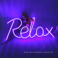 New 2021 Relax Custom Signature  Electronic Signs Bar Sign Decor Led Neon Light Sign